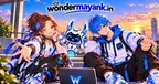 Tiny, Byte and Bubble, the Wondermayank mascots